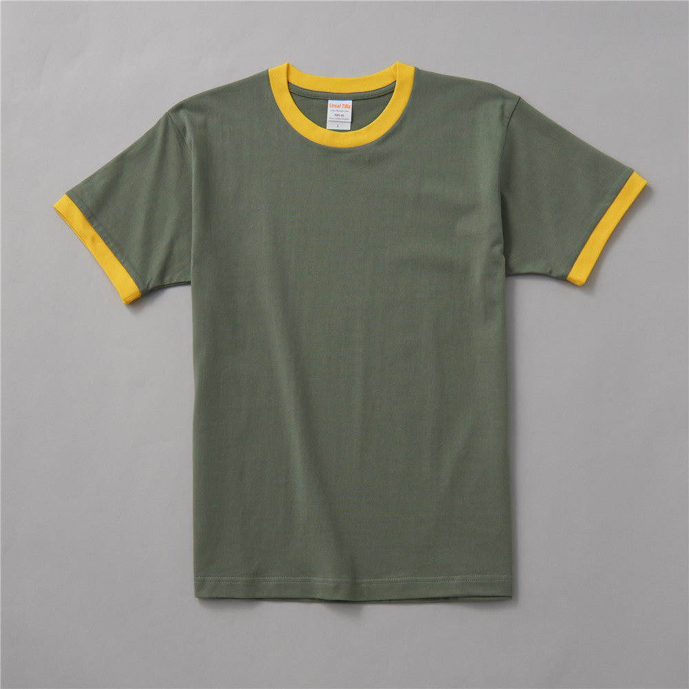 BG Solid Color Blank Round-neck T-Shirt