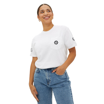 Unisex Cotton DTF Pocket T-Shirt with logo