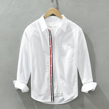 BG Casual Woven Oxford Long-sleeved Shirt