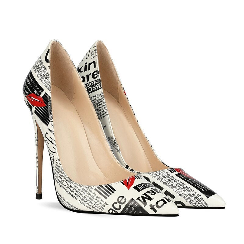 BG Limited Doodle fashion high heels