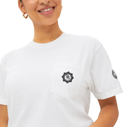 Unisex Cotton DTF Pocket T-Shirt with logo