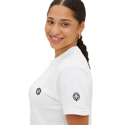 Unisex Cotton DTF Pocket T-Shirt with logo