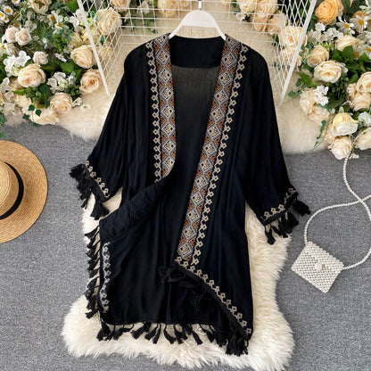 Ethnic Heavy Embroidery Cardigan