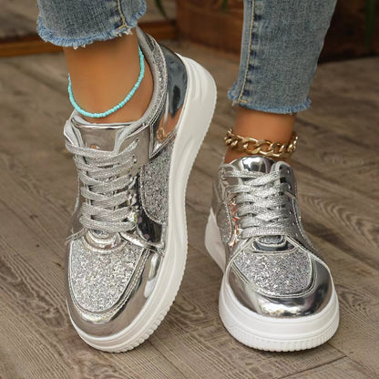 Women Casial Sequin Sneakers