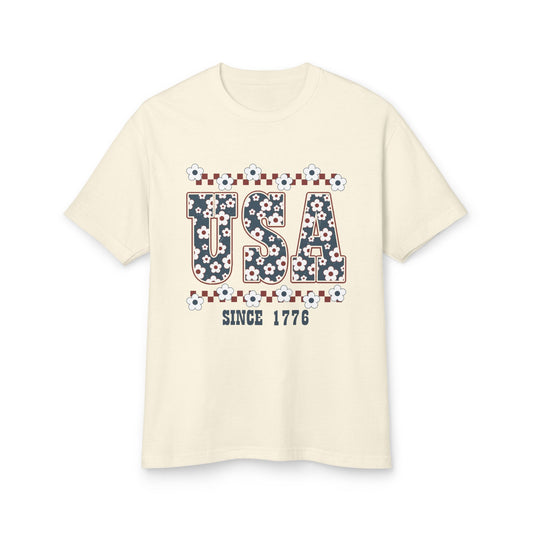 Unisex Cotton USA Printed T-shirt