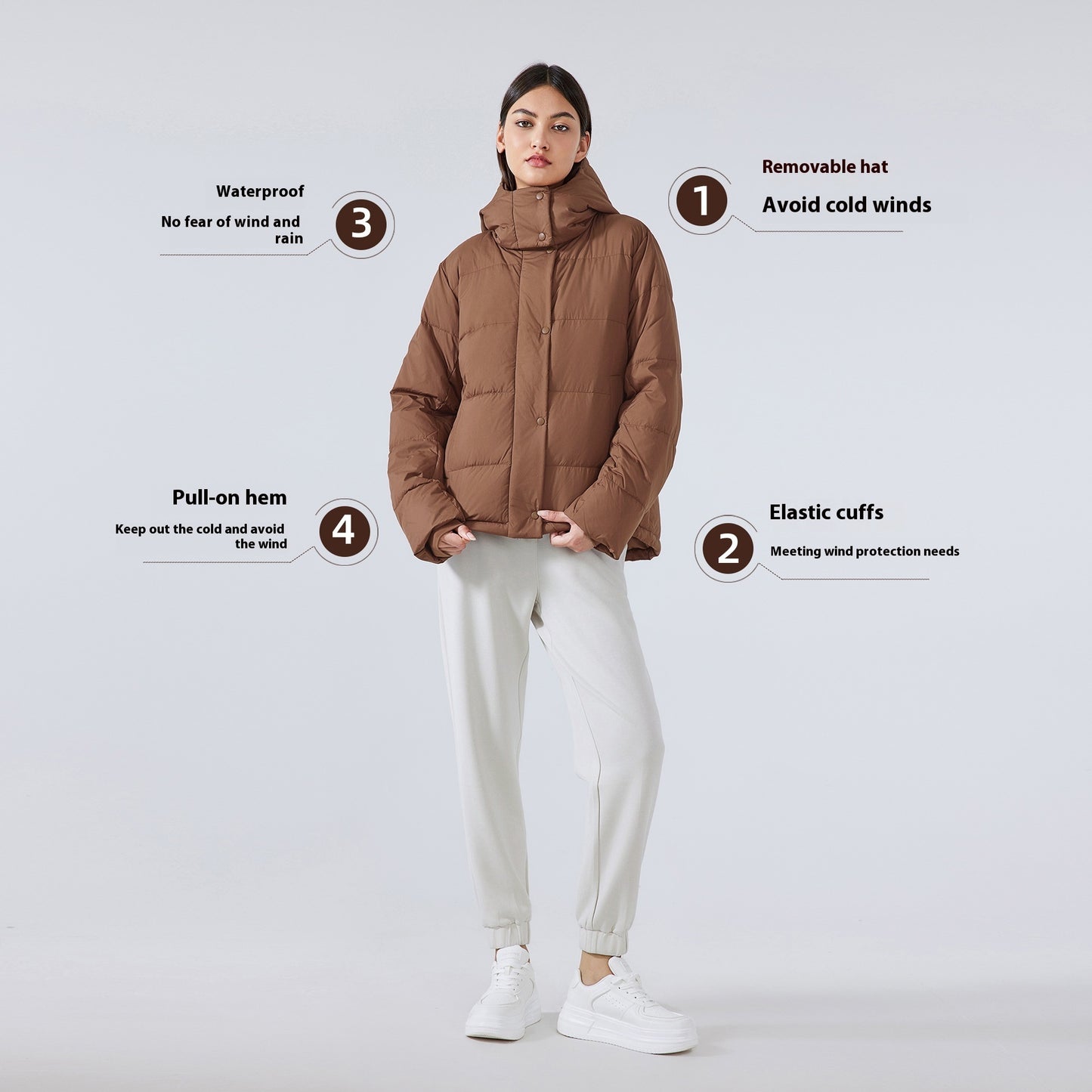 Puffer Down Hooded Jacket