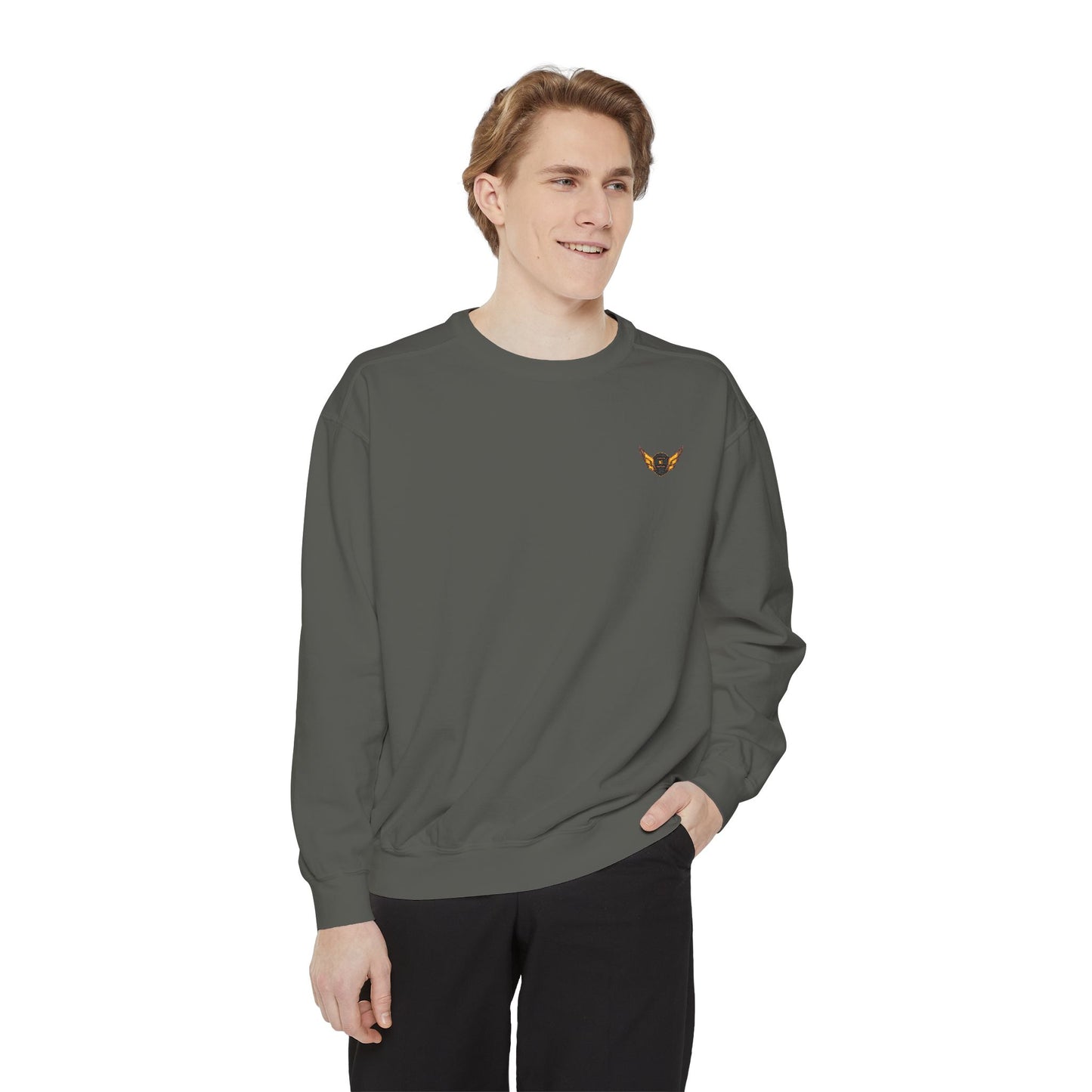 BG Garment-Dyed Sweatshirt with logo