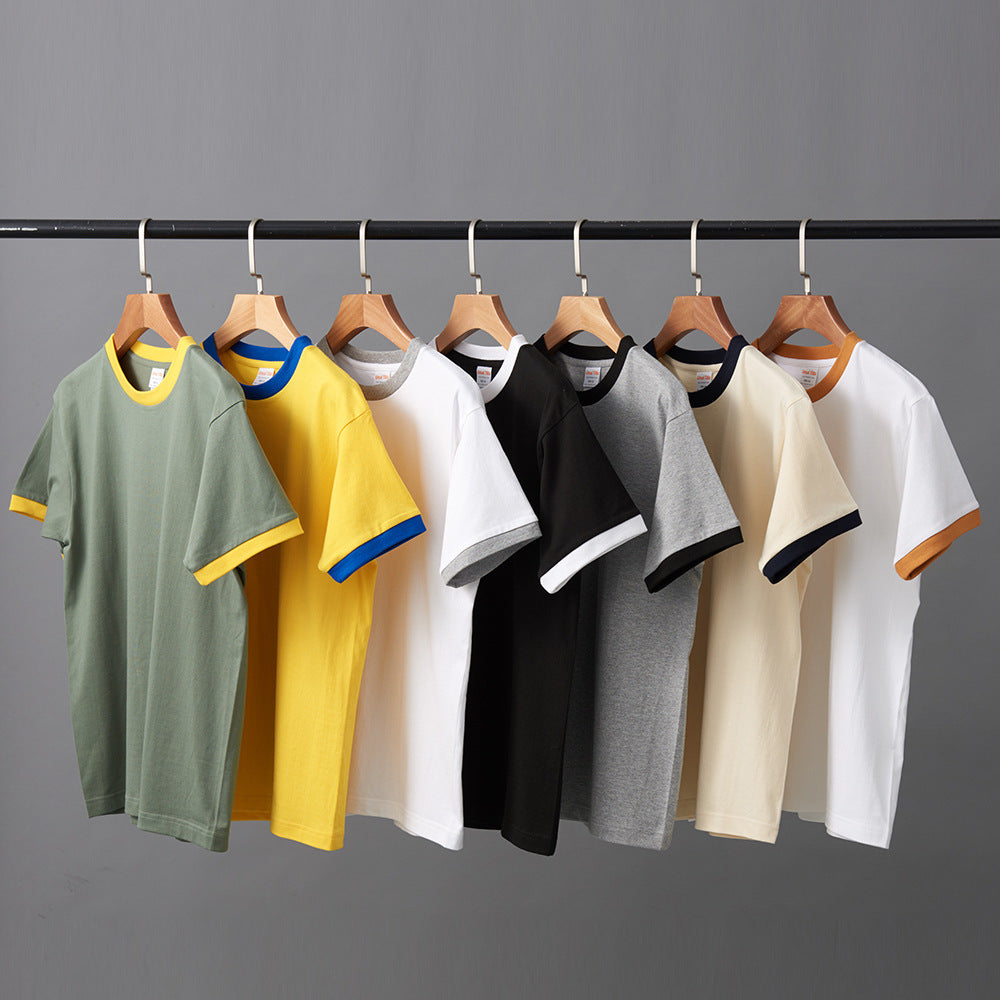 BG Solid Color Blank Round-neck T-Shirt