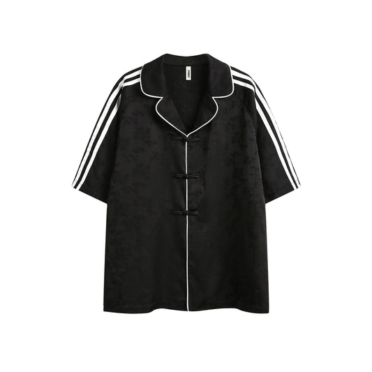 BG Striped Turn-down Collar Shirt