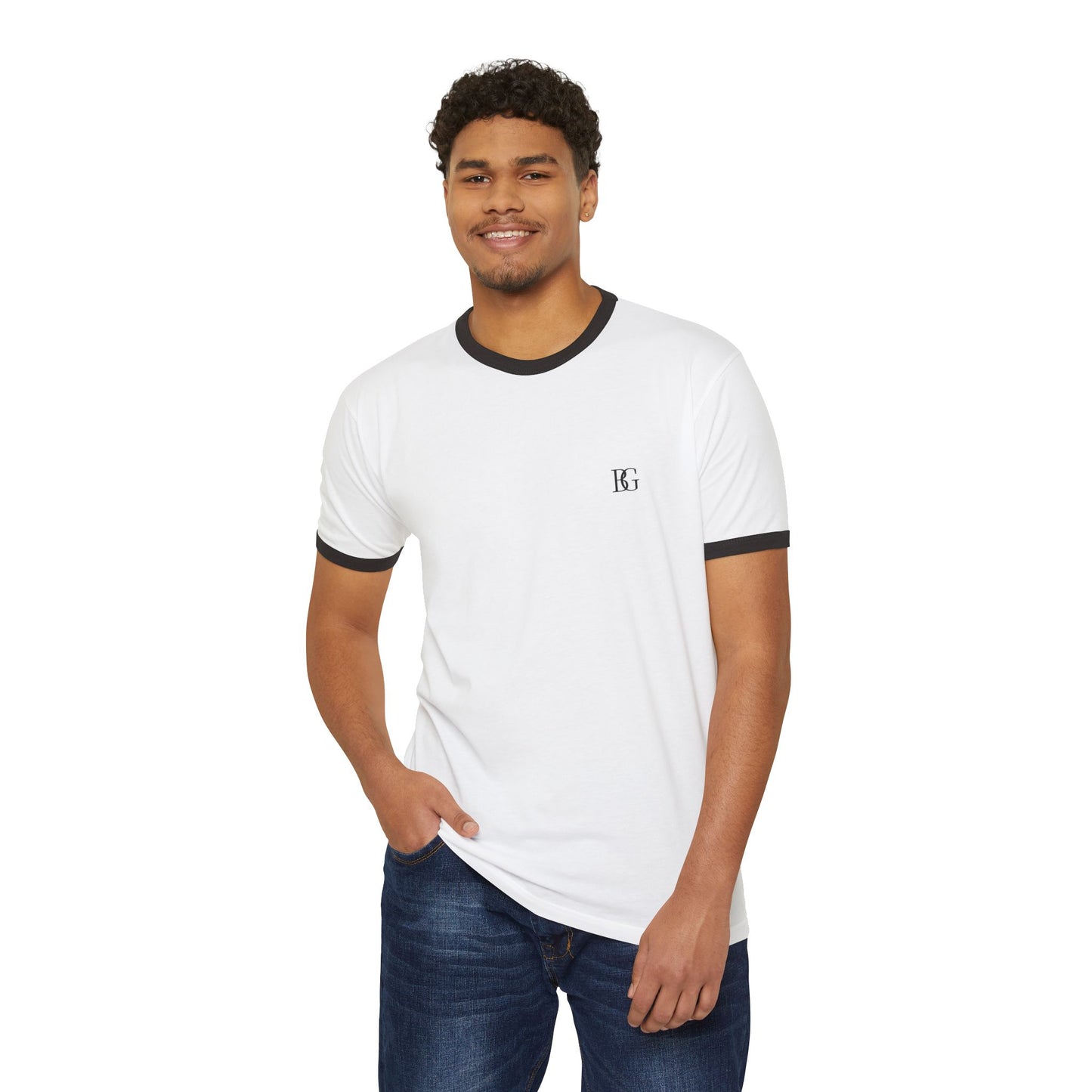 Cotton ringer T-Shirt with logo