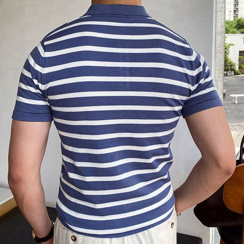 BG Striped Polo Shirt