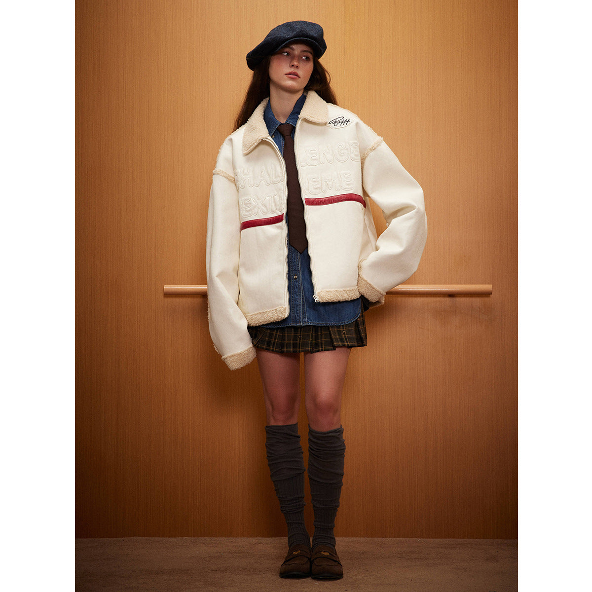 BG Lamb Cotton-padded Coat Fur Coat