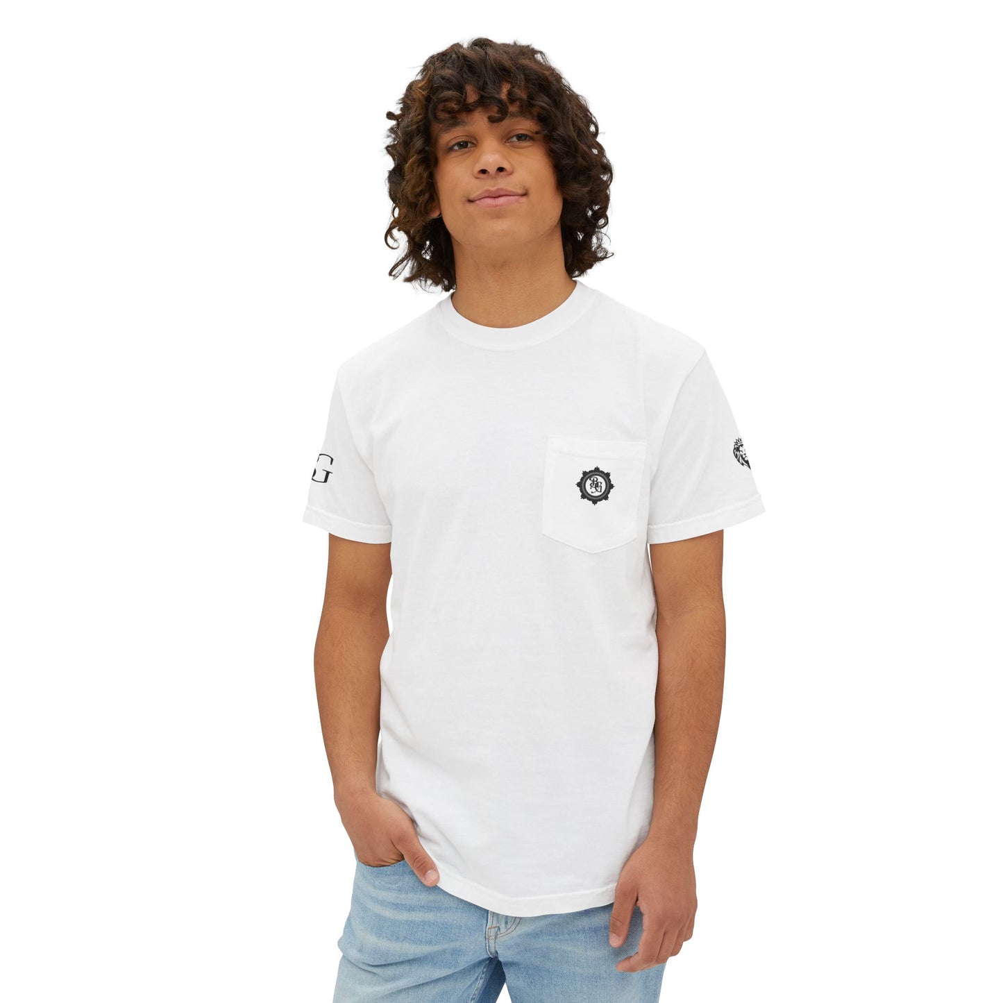 Unisex Cotton DTF Pocket T-Shirt with logo