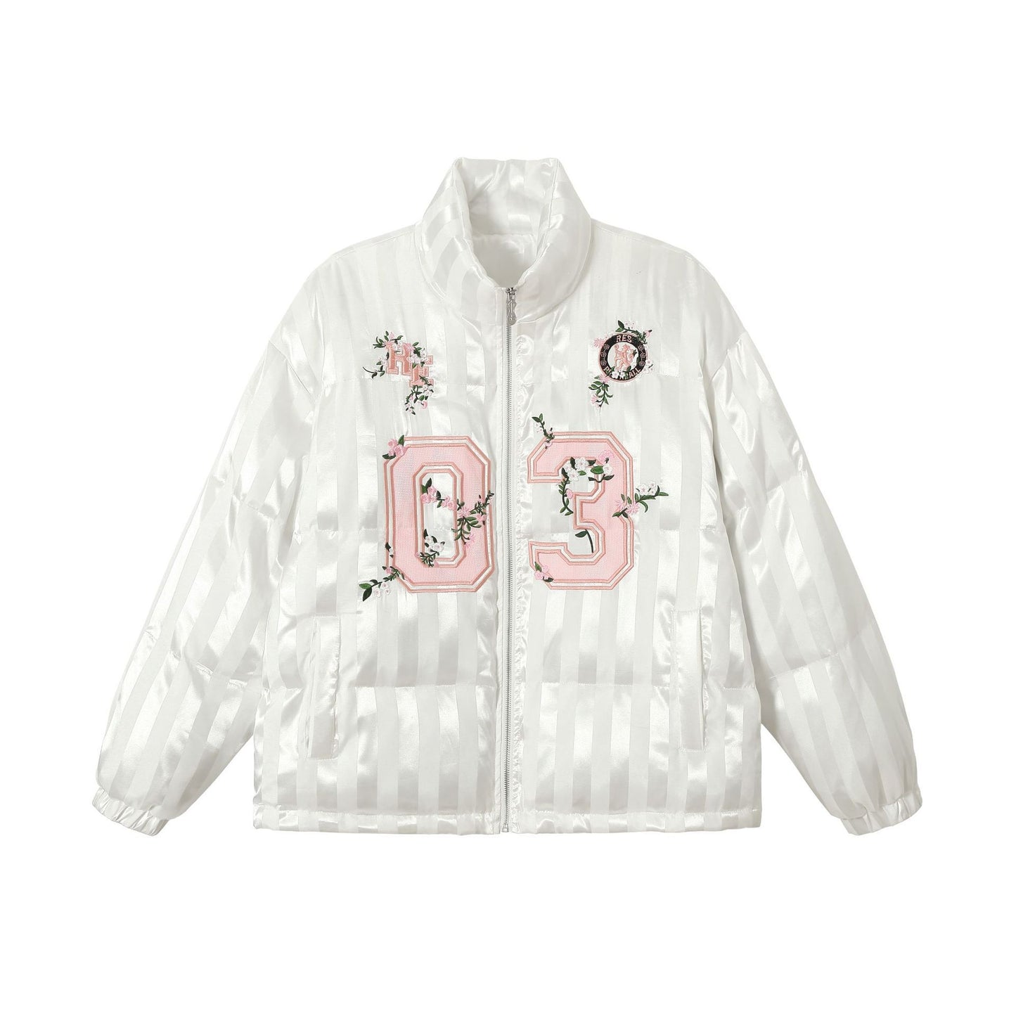 BG Warm Bread Embroidered  Cotton-padded Jacket