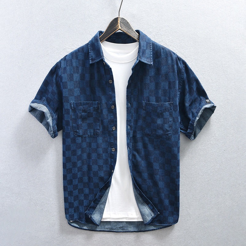 BG Plaid Denim Shirt