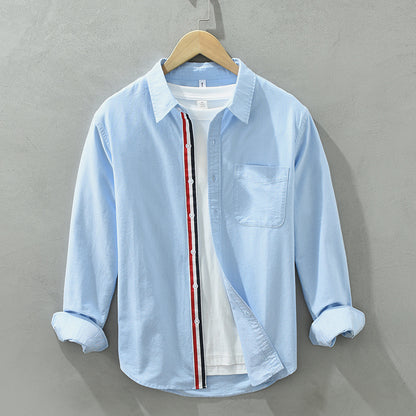 BG Casual Woven Oxford Long-sleeved Shirt