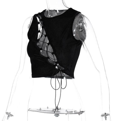 Chest Cutout Strap Vest