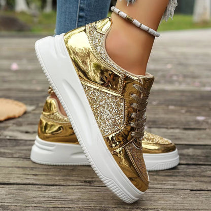 Women Casial Sequin Sneakers