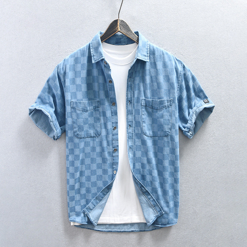 BG Plaid Denim Shirt