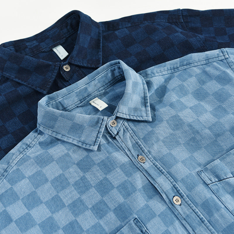 BG Plaid Denim Shirt