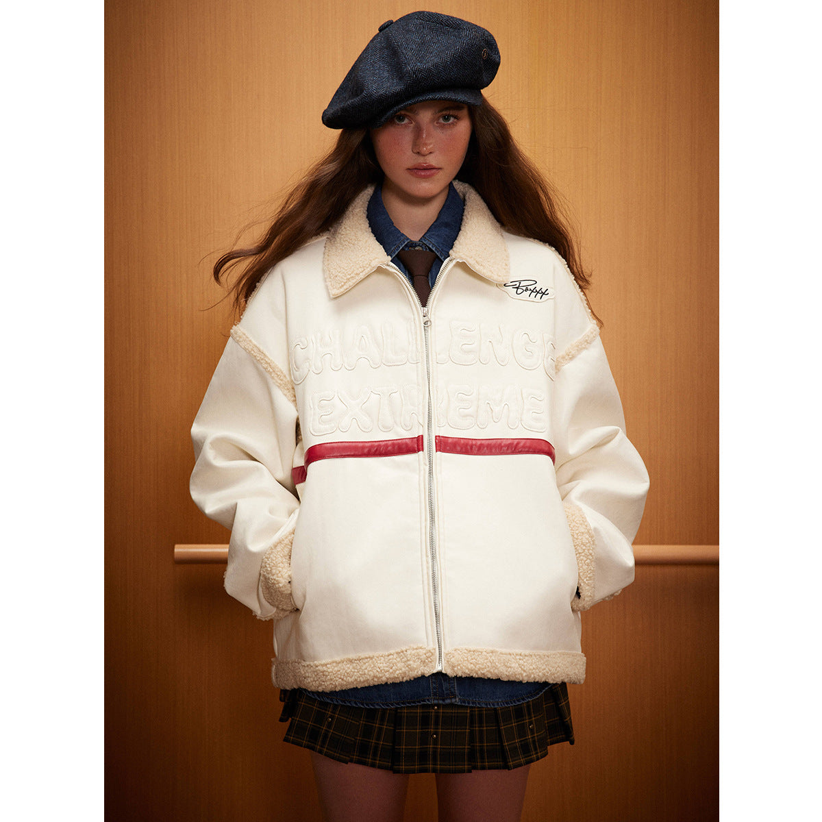 BG Lamb Cotton-padded Coat Fur Coat